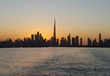 Dubai city skyline at sunset for a digital marketing business guide