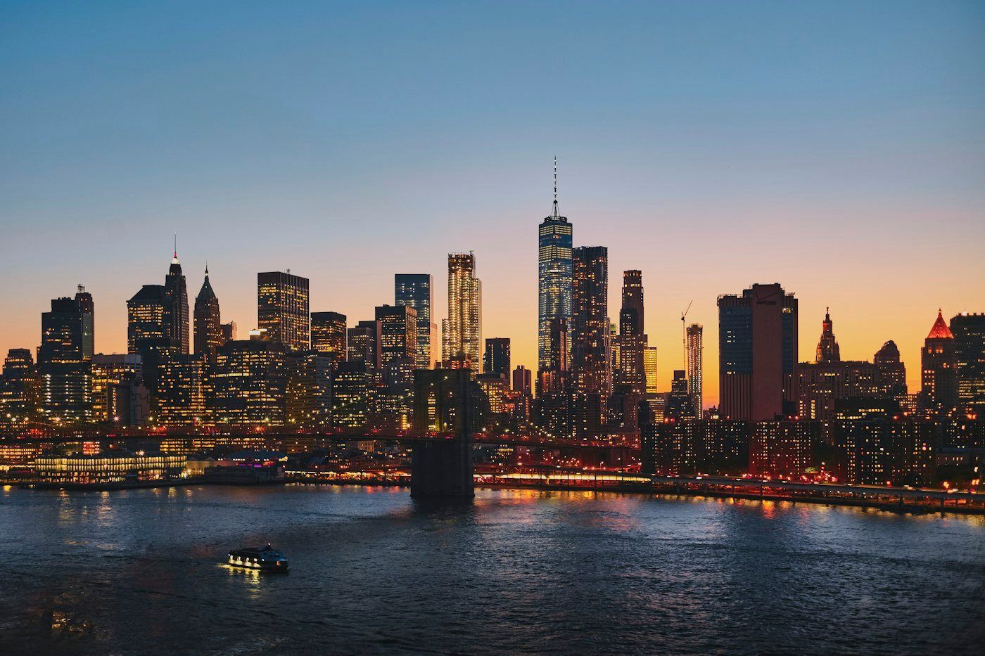 New York City skyline representing the United States business market