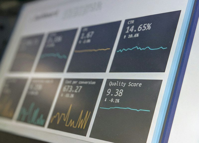 Analytics dashboard used for performance marketing measurement